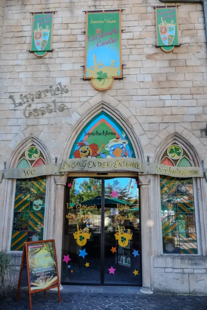 Bereich Irland, Limerick Castle Eingang im Europa-Park