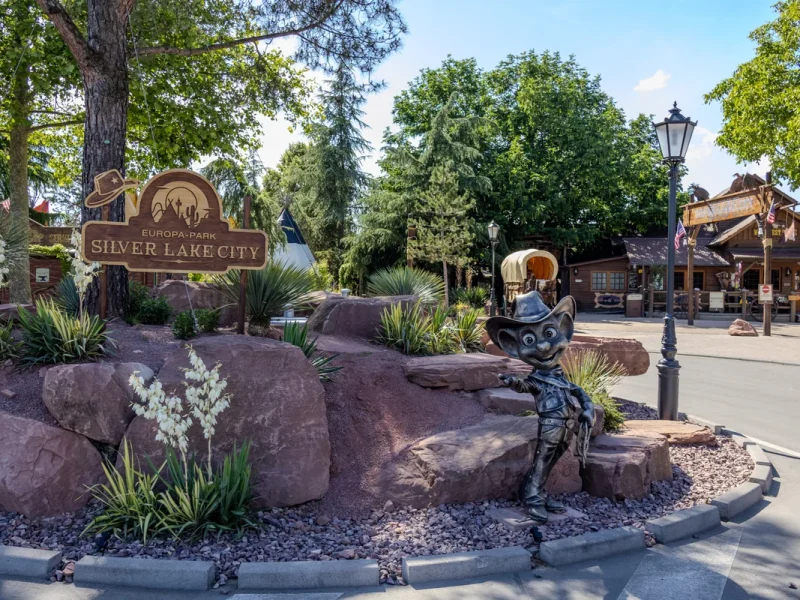 Camping Silver Lake City Eingang im Europa-Park